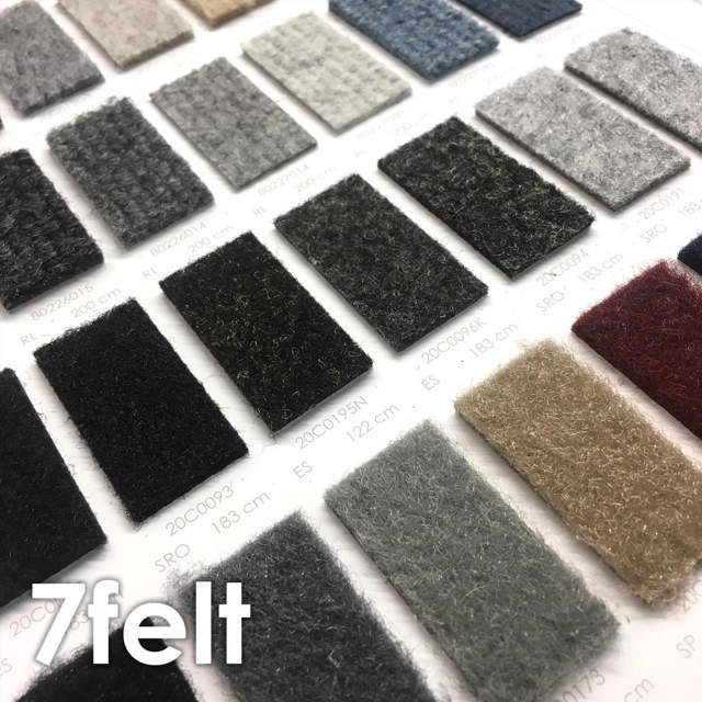 Stalenkaart naaldvilt 7felt stretch & non stretch