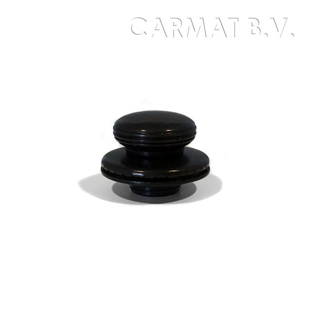 Tenax bovendeel groot zwart verchroomd afname per/50ST