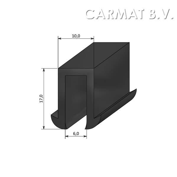 U-profiel vlak 6/10/17 afname per/100M