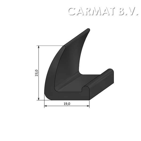 Rubberprofiel 7profiles afname per/100M