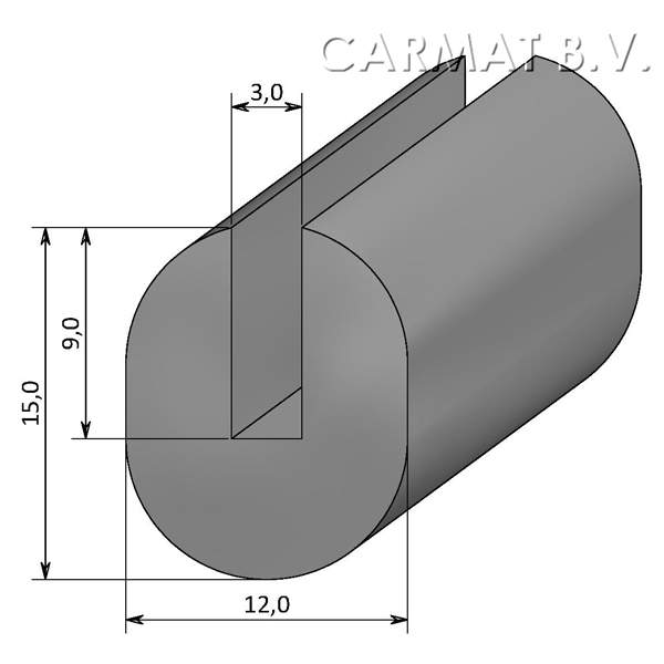 Sponsrubberprofiel 7profiles afname per/50M
