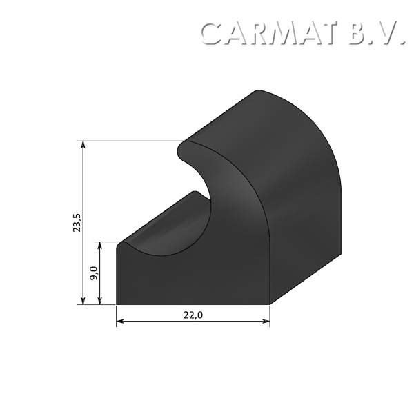Sponsrubberprofiel afname per/25M