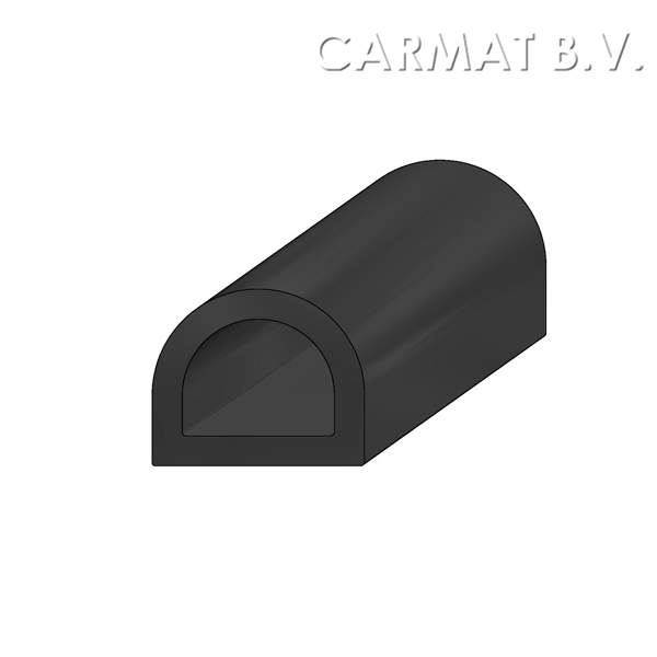 Zelfklevend sponsrubber D-profiel 12x10MM afname per/125M