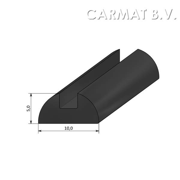 Onderlegbies zwart afname per 50 m