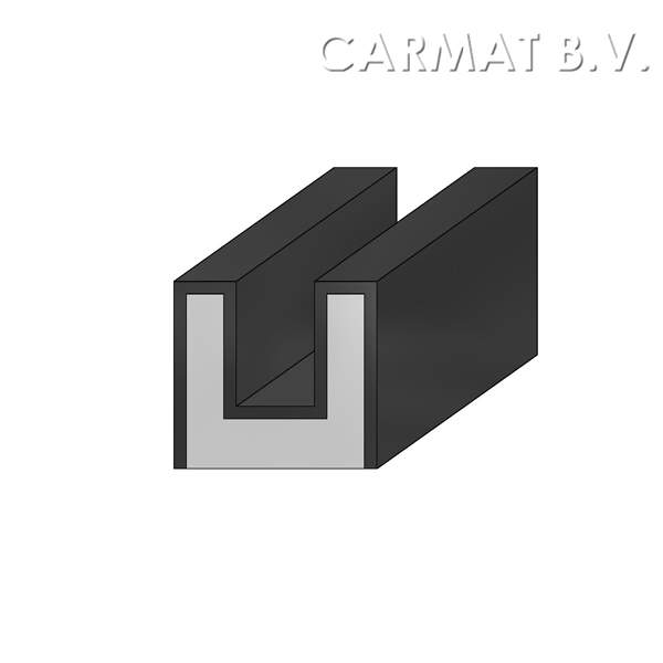 7profiles rubber raamloop 6MM 14,5X13,25 afname per/20M