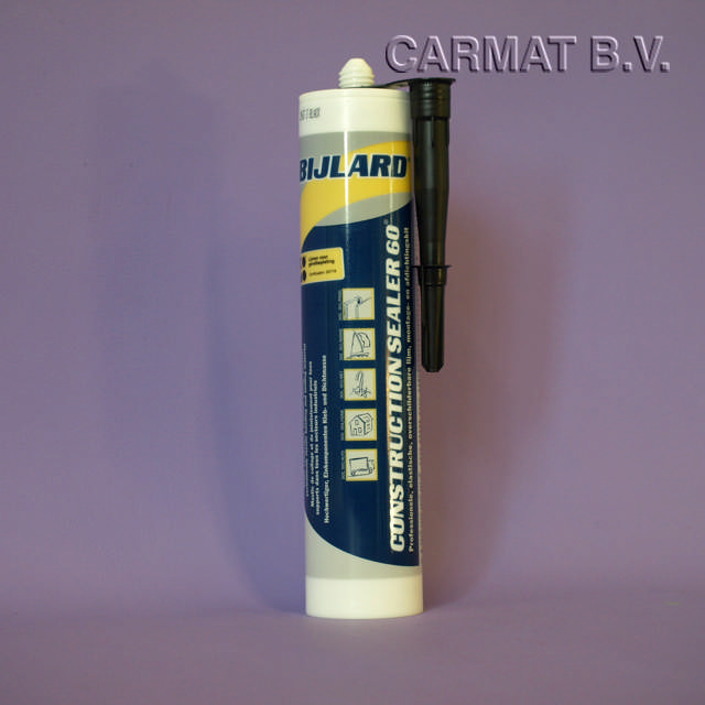 Construction sealer 60 koker 290ml zwart afname per/24ST