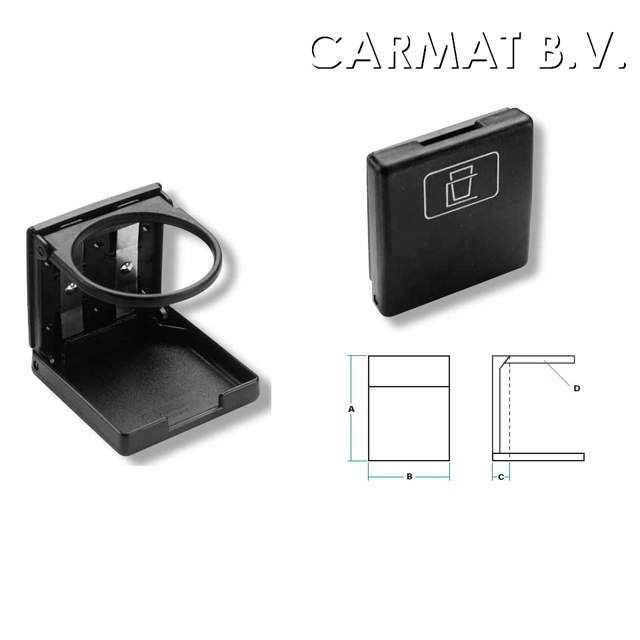 Bekerhouder zwart WBH op bestelling per 50 stuks