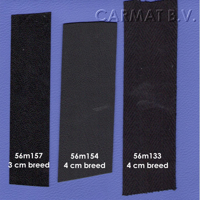 7flor tapijtband katoen 40MM zwart afname per/50M