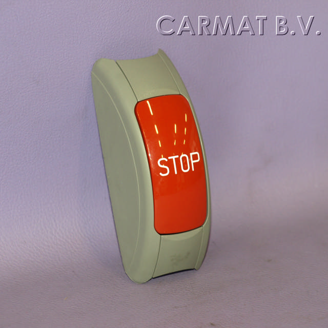 Stopknop buis grijs knop rood stop wit nv gb