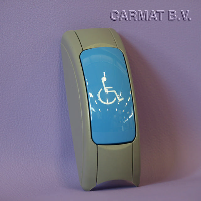 Stopknop buis grijs knop blauw rolstoel wit nv gb