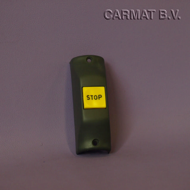 Stopknop buis groot grijs knop geel stop zwart gb nv