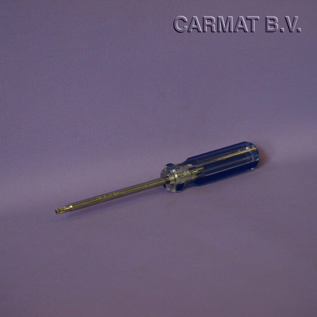 Schroevendraaier voor schroef wieldop