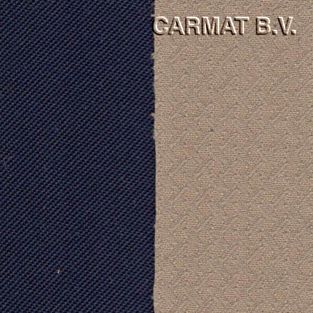 Cabrioletstof 7fabrics sonnenland classic blauw/beige